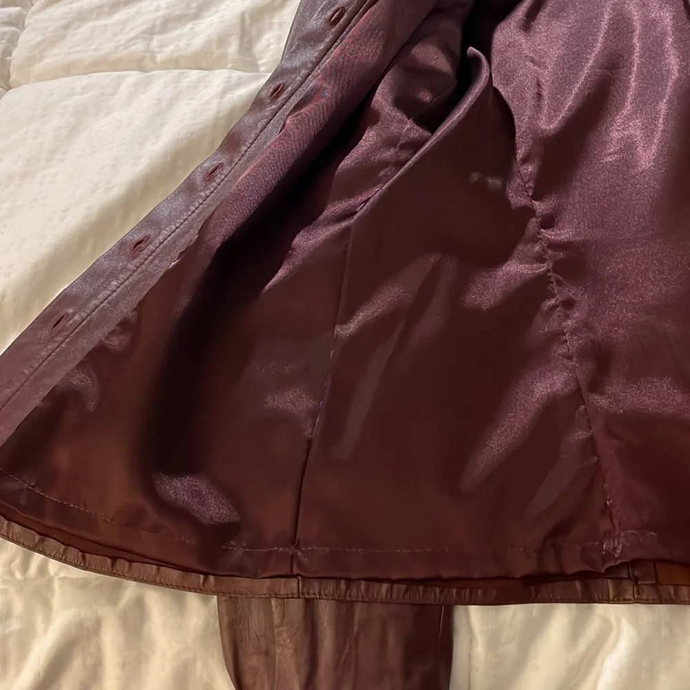- Worn once stunning soft leather blouse / jacket I paid $395 at Bloomingdales - Picture 7 of 12